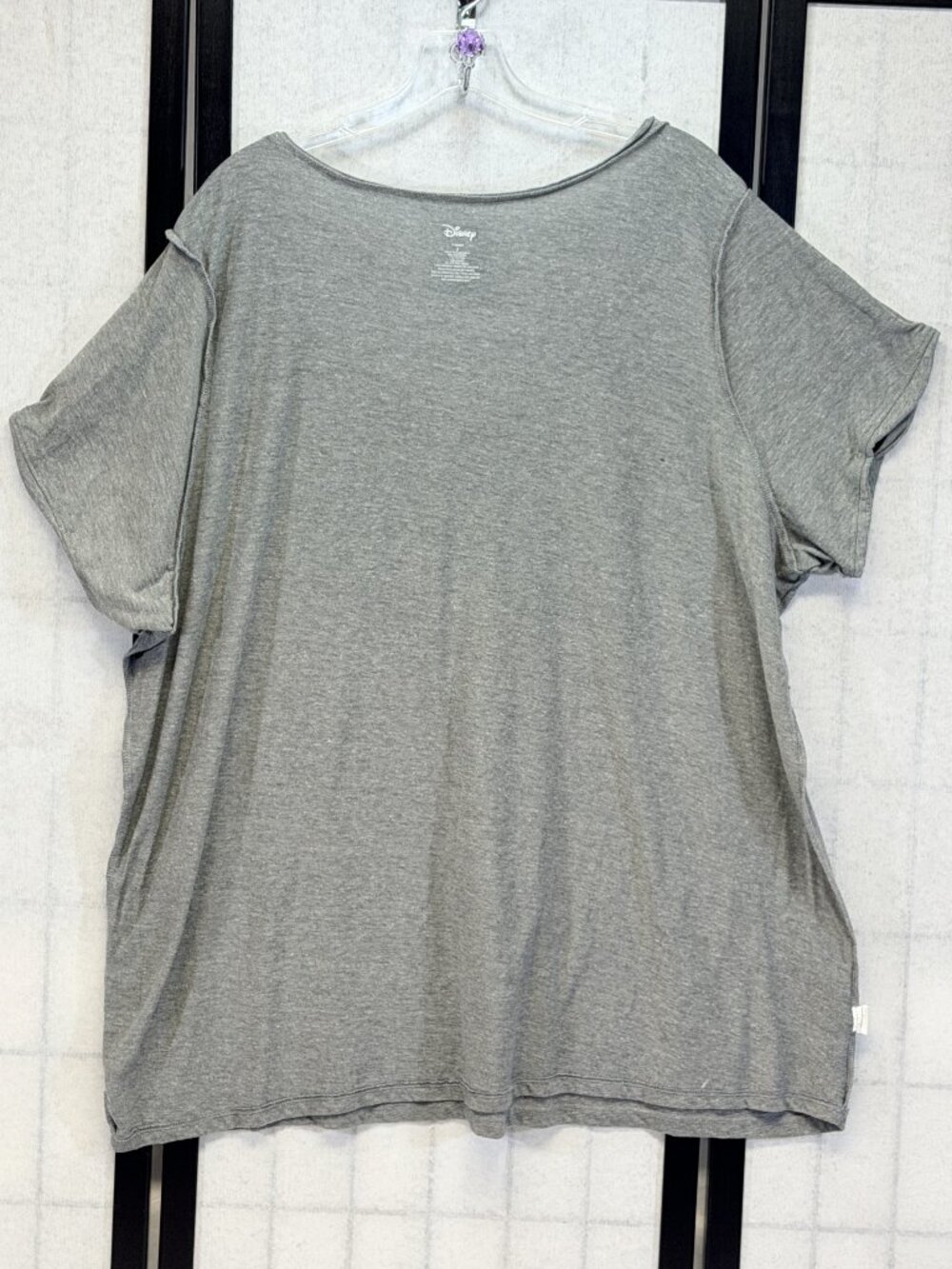 Disney Stitch Characters 3X Graphic Feminine Pocket Tee Shirt Grey Kawaii Y2K - Picture 6 of 10